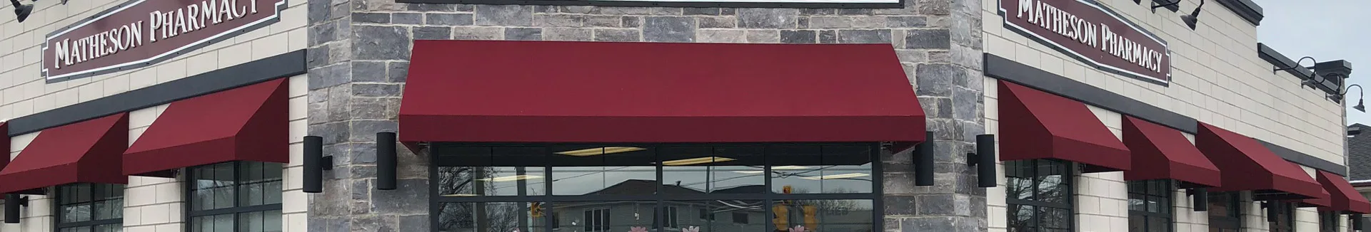 Professionally Installed Welded Frame Commercial Awnings on Port Colborne Business