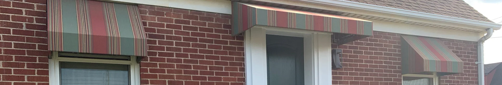 Welded Frame Awning on Residential Home